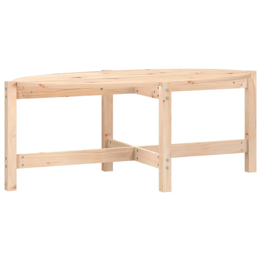 Table basse 118x63x45 cm Bois massif de pin - 2