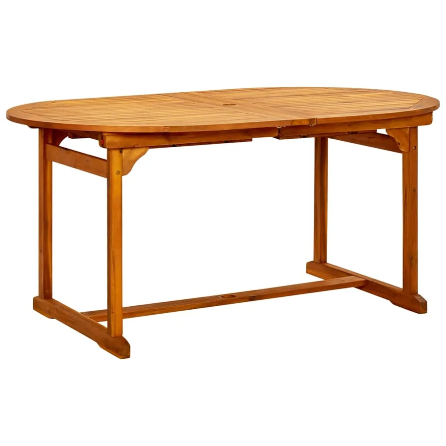 Ensemble à manger de jardin 7 pcs Bois d'acacia massif 160-240 cm - 6