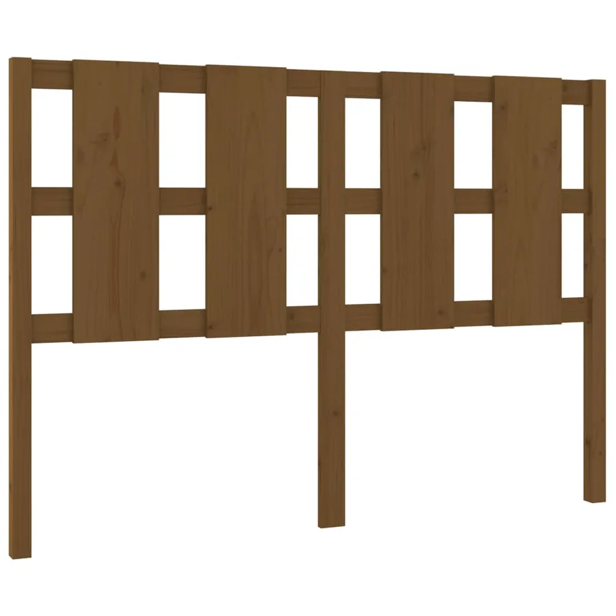 Tête de lit Marron miel 140,5x4x100 cm Bois massif de pin - 2