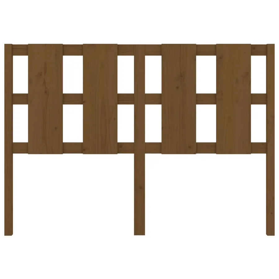 Tête de lit Marron miel 140,5x4x100 cm Bois massif de pin - 4