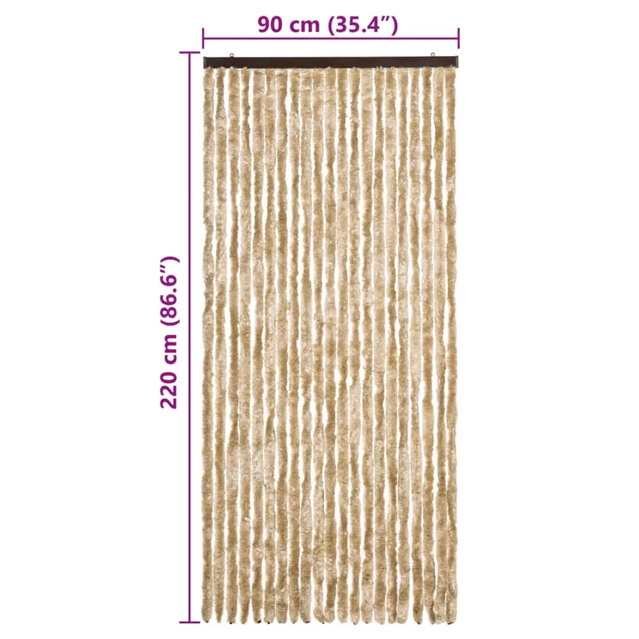 Moustiquaire Beige 90x220 cm Chenille - 7