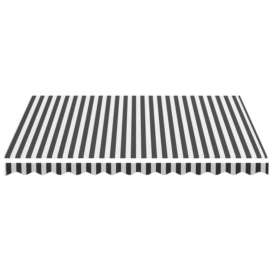 Tissu de remplacement pour auvent anthracite et blanc 3,5x2,5 m polyester - 4
