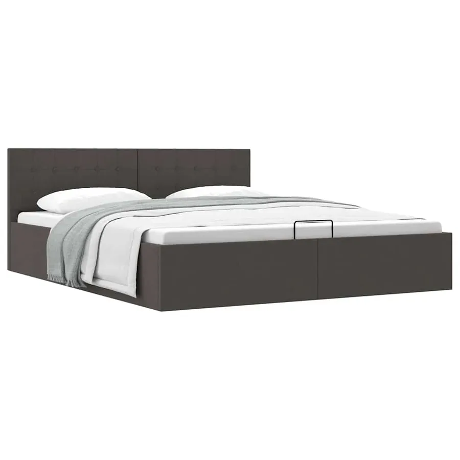 Cadre de lit à rangement hydraulique sans matelas 160x200 cm - 2