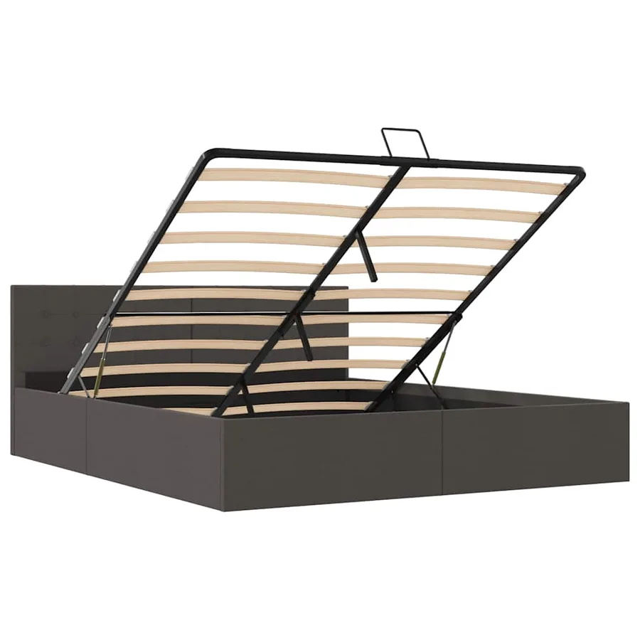 Cadre de lit à rangement hydraulique sans matelas 160x200 cm - 8
