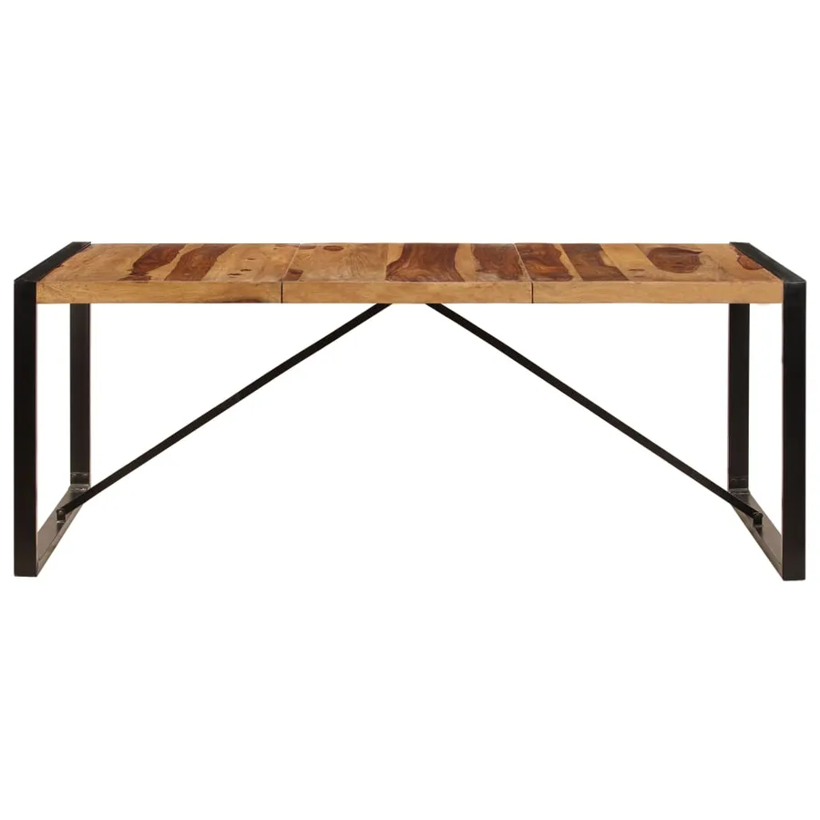 Table à dîner 200x100x75 cm Bois de Sesham solide - 2