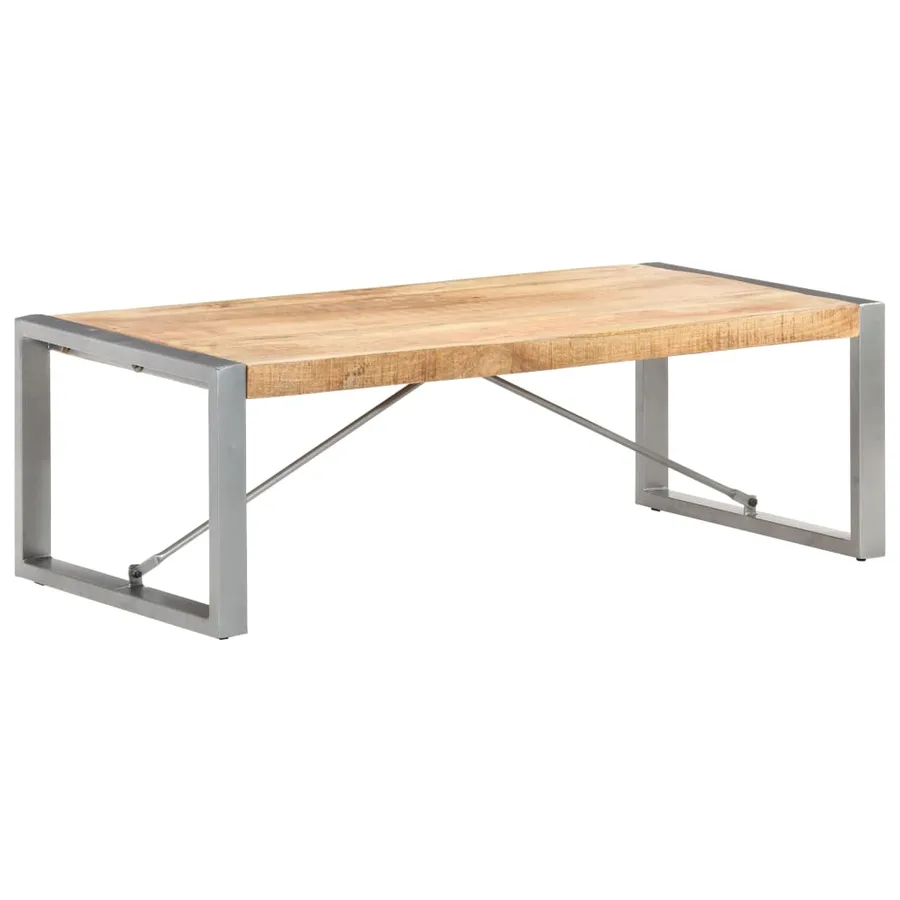 Table basse 120x60x40 cm Bois de manguier brut - 10