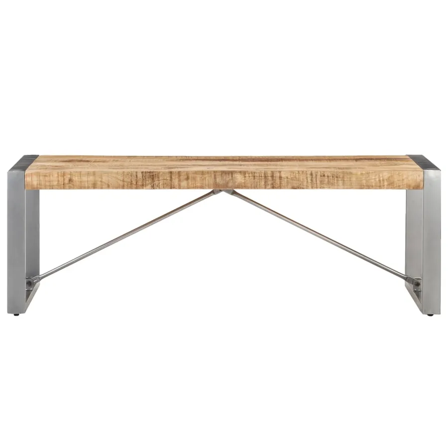 Table basse 120x60x40 cm Bois de manguier brut - 2