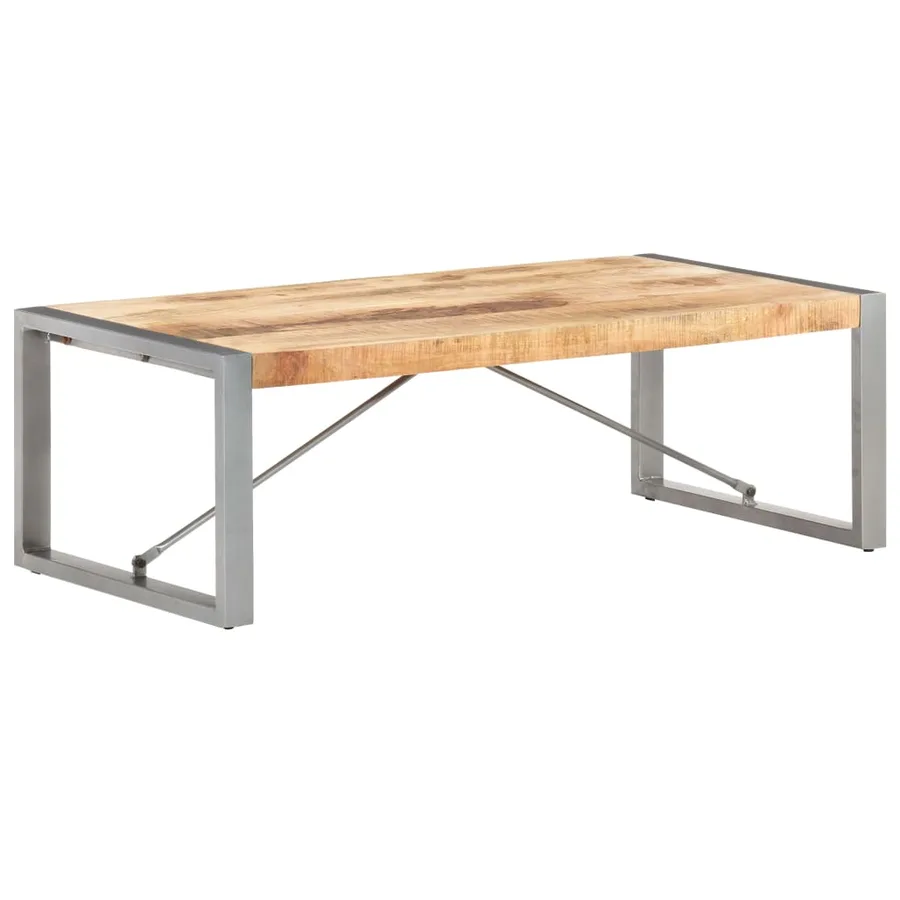 Table basse 120x60x40 cm Bois de manguier brut - 9