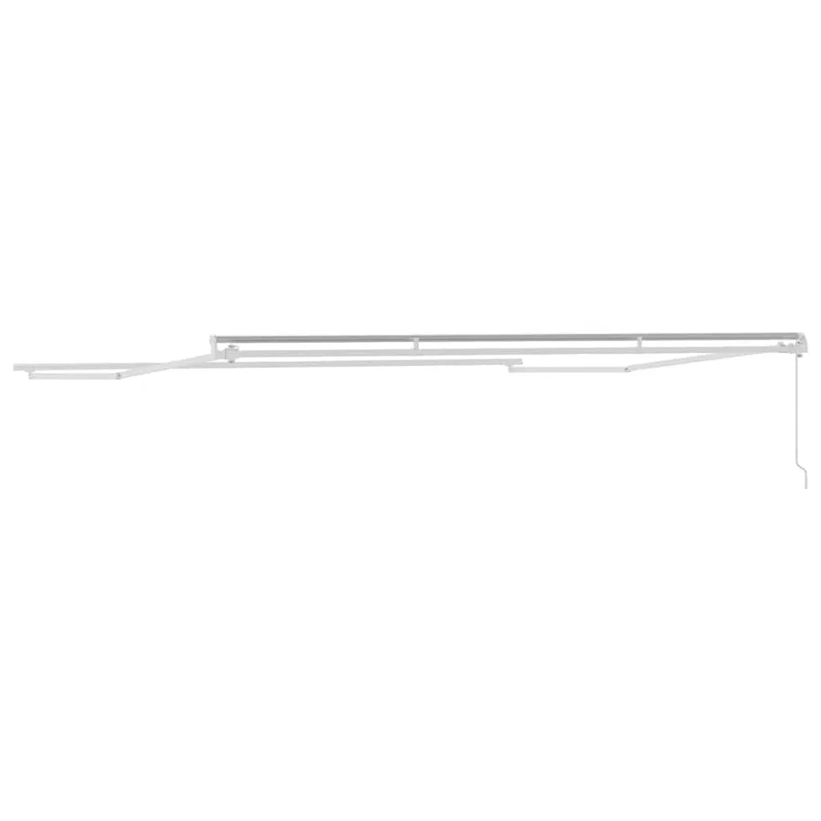Cadre d'auvent Blanc 400 × 350 cm Aluminium - 6