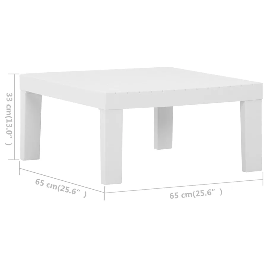 Salon de jardin 2 pcs avec coussins Plastique Blanc - 11