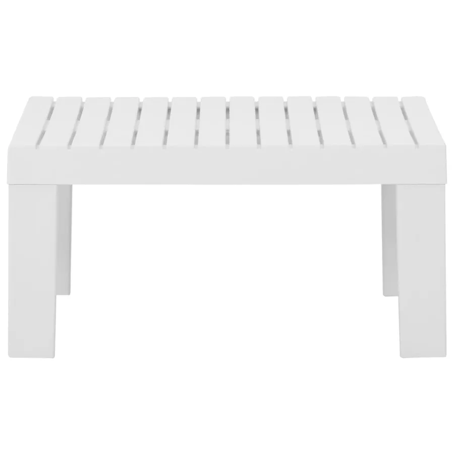 Salon de jardin 2 pcs avec coussins Plastique Blanc - 8
