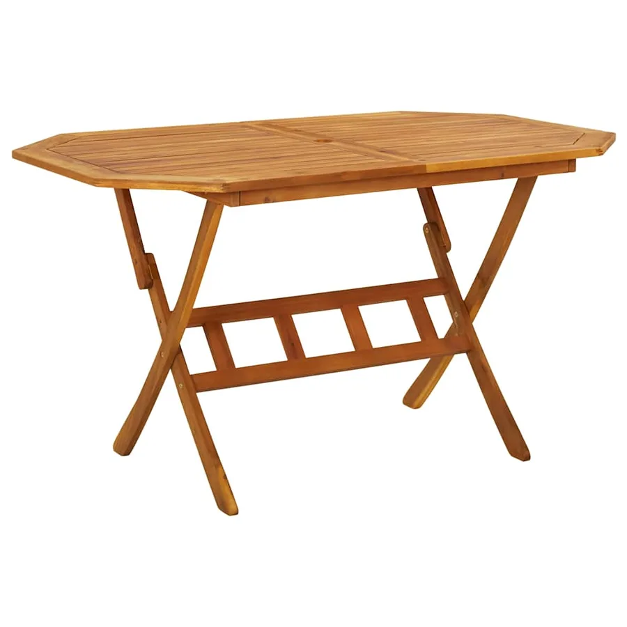 Ensemble à manger de jardin 7 pcs Bois d'acacia massif - 3