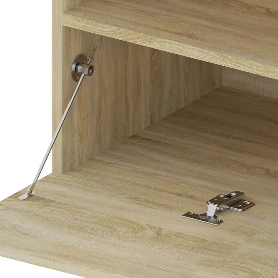 Meuble TV avec lumières LED Chêne sonoma 75x35x40 cm - 8