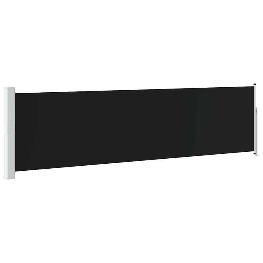 Auvent latéral rétractable de patio 140x500 cm Noir - 2