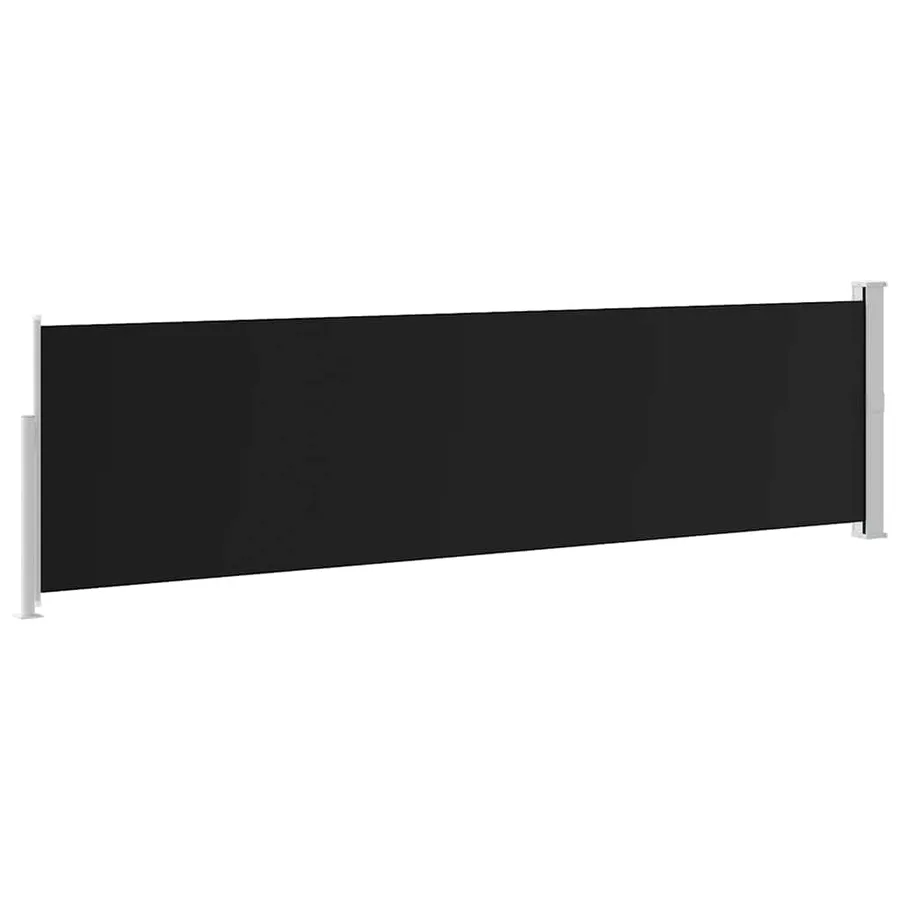 Auvent latéral rétractable de patio 140x500 cm Noir - 7