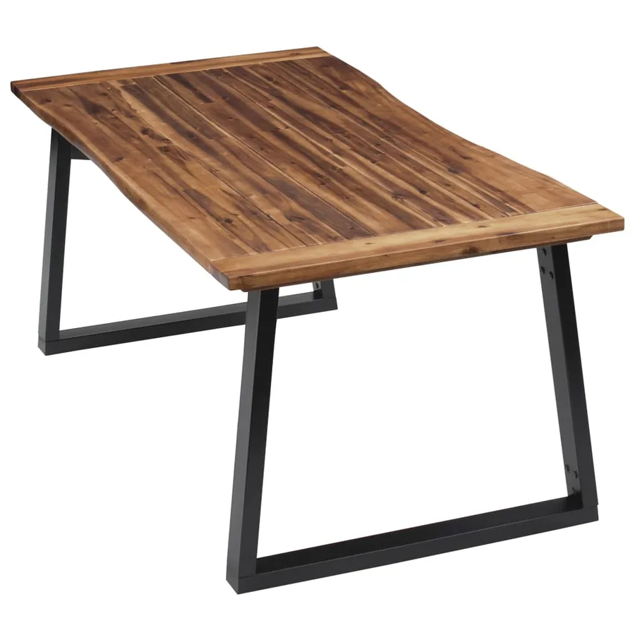 Table à manger Bois d'acacia massif 180x90 cm - 3