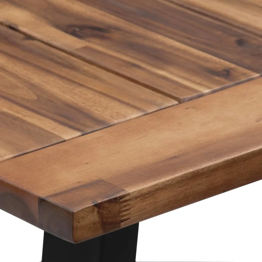 Table à manger Bois d'acacia massif 180x90 cm - 5