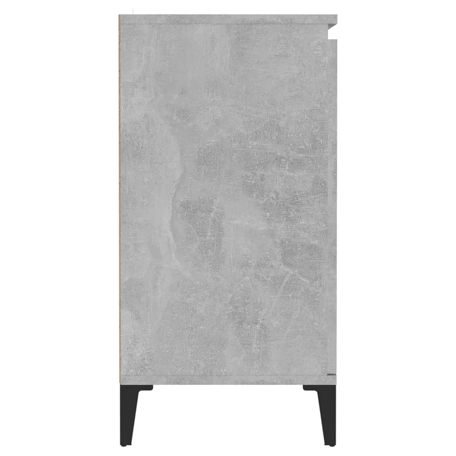 Buffet gris béton 60x35x70 cm bois d'ingénierie - 6