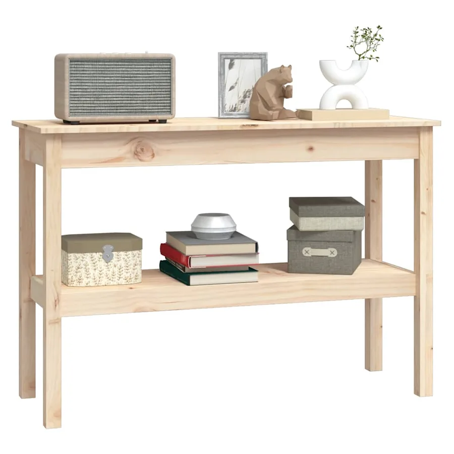 Table console 110x40x75 cm Bois massif de pin - 5