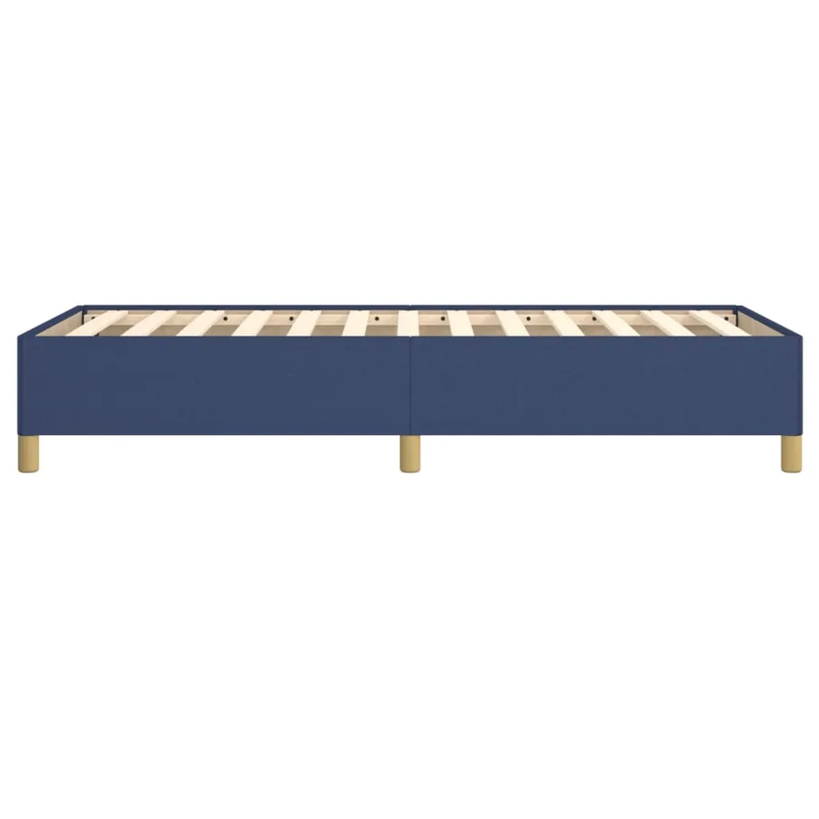 Cadre de lit sans matelas bleu 90x190 cm tissu - 6
