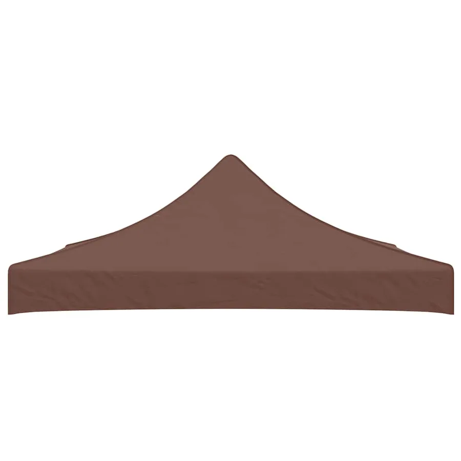 Toit de tente de réception 3x3 m Marron 270 g/m² - 3