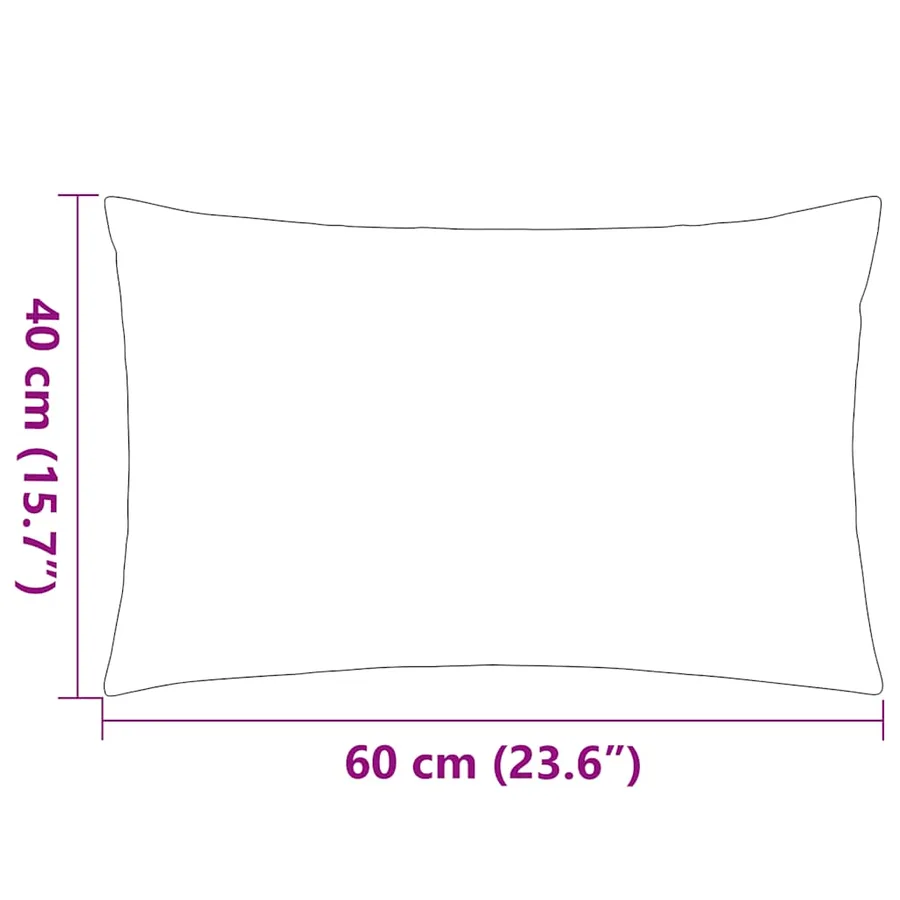Oreiller d'extérieur lot de 2 60 x 40 cm Vert pomme - 5