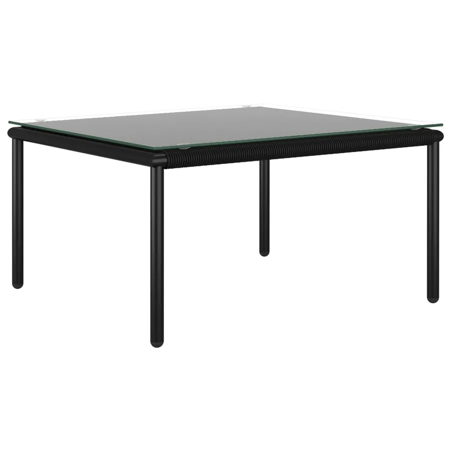 Salon de jardin 6 pcs avec coussins Noir PVC - 4
