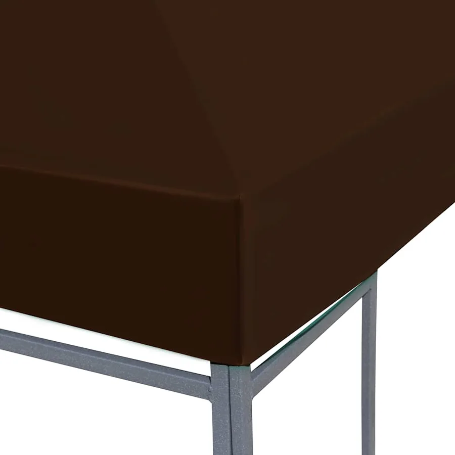 Toile supérieure de gazebo 310 g/m² 3x3 m Marron - 3