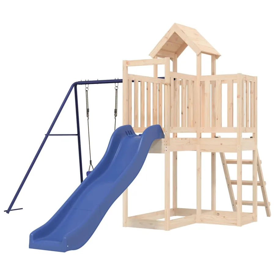 Aire de jeux d'extérieur bois de pin massif - 3