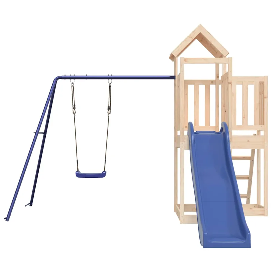 Aire de jeux d'extérieur bois de pin massif - 4