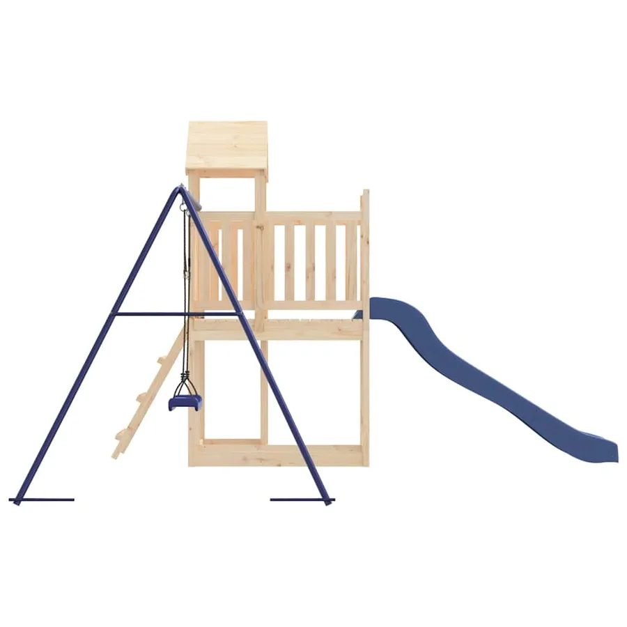 Aire de jeux d'extérieur bois de pin massif - 6