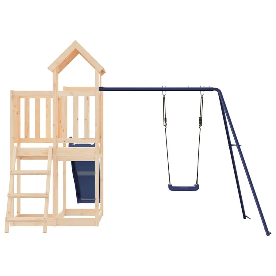 Aire de jeux d'extérieur bois de pin massif - 7