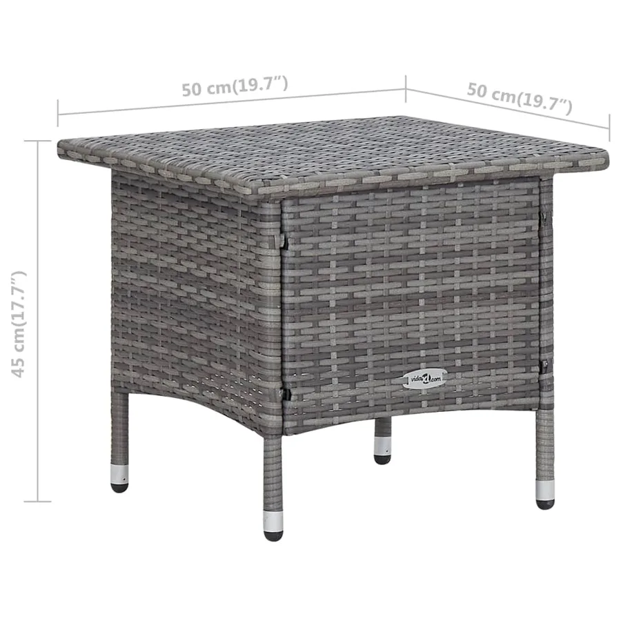 Salon de jardin 2 pcs avec coussins Résine tressée Gris - 12