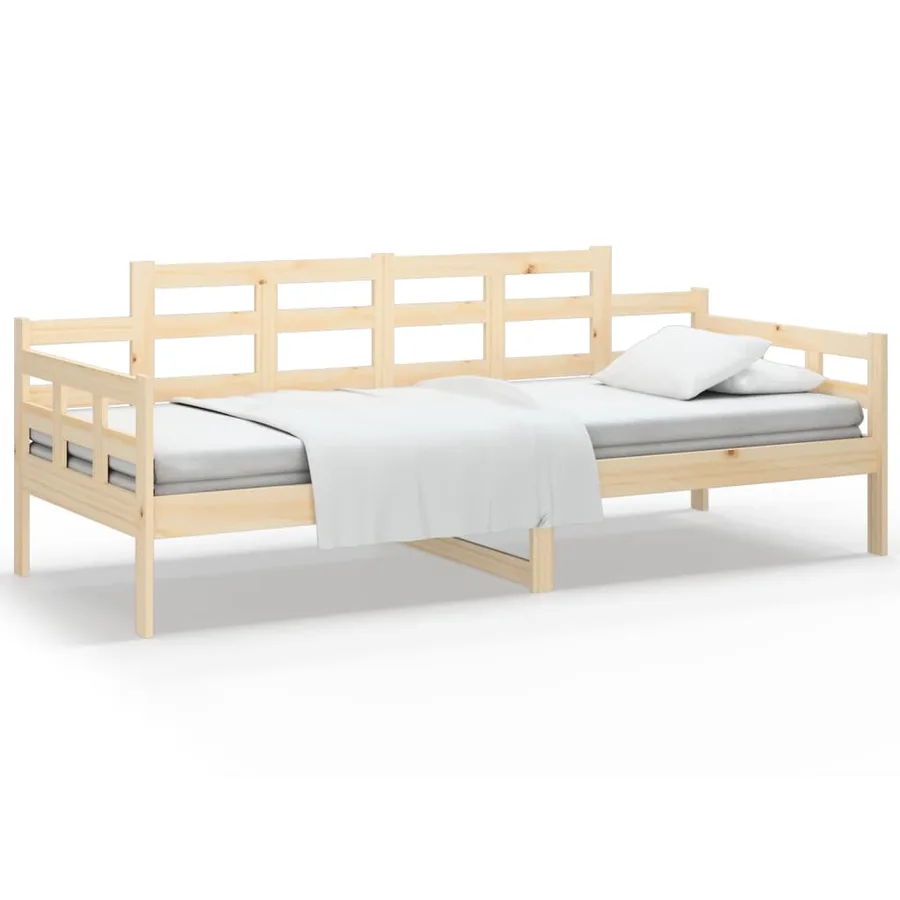Lit de jour sans matelas bois de pin massif 90x200 cm - 2