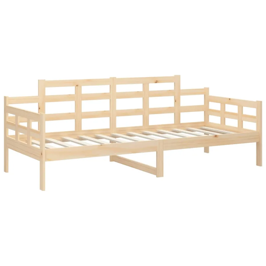 Lit de jour sans matelas bois de pin massif 90x200 cm - 4