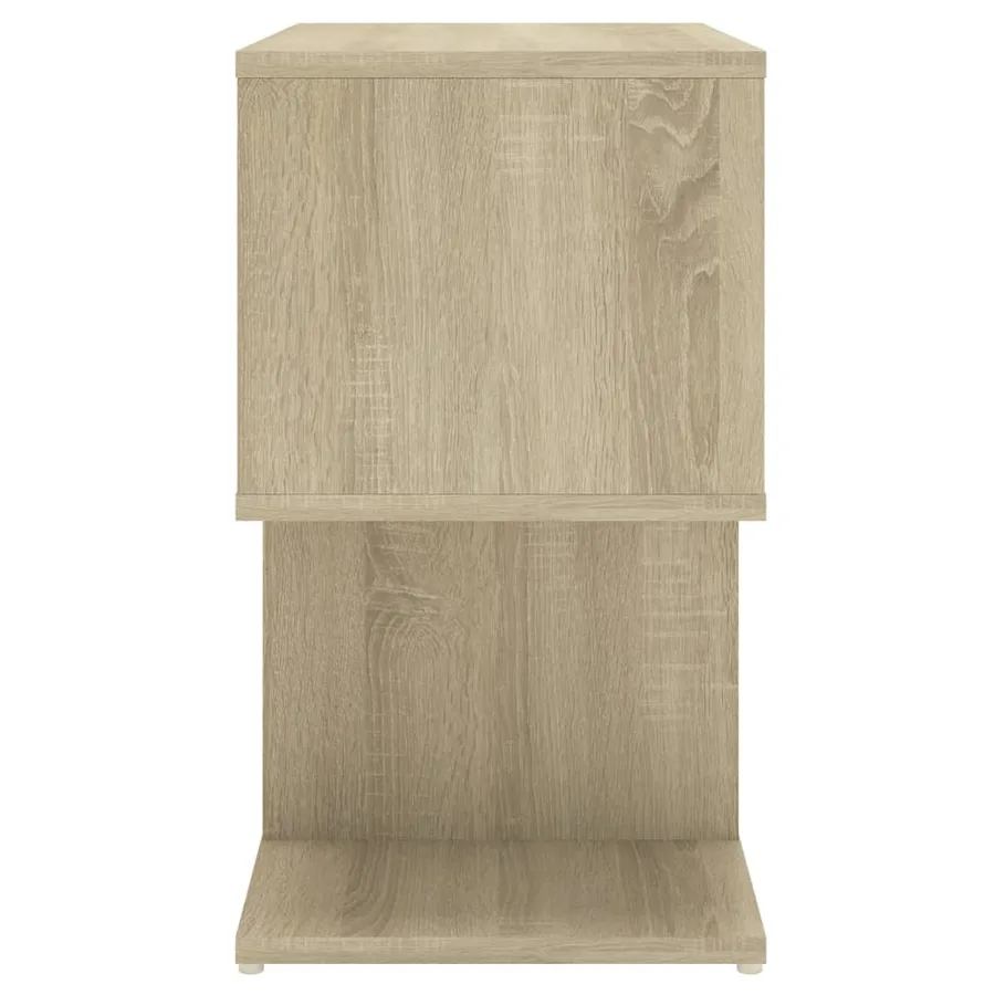 Tables de chevet 2pcs chêne sonoma 50x30x51,5cm bois ingénierie - 5