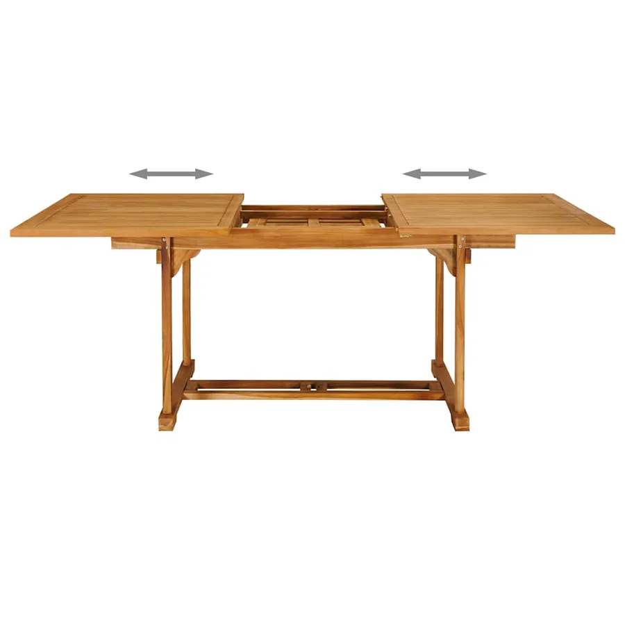 Ensemble à manger de jardin 7 pcs Bois de teck massif - 4