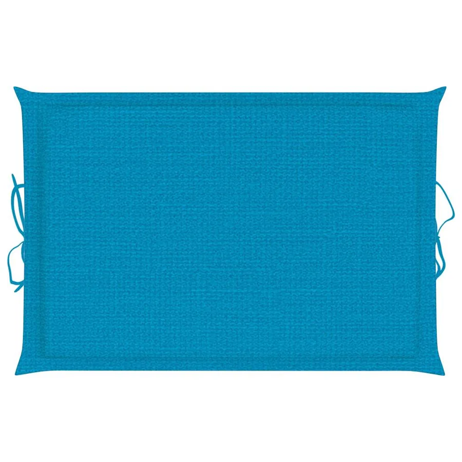 Chaise longue à bascule avec coussin Bois de teck solide - 16