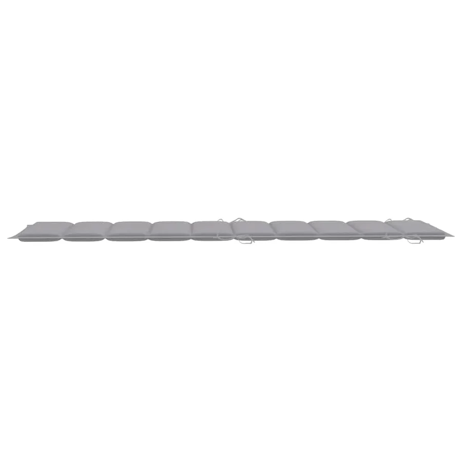 Chaise longue de jardin avec coussin Bois d'acacia solide - 8