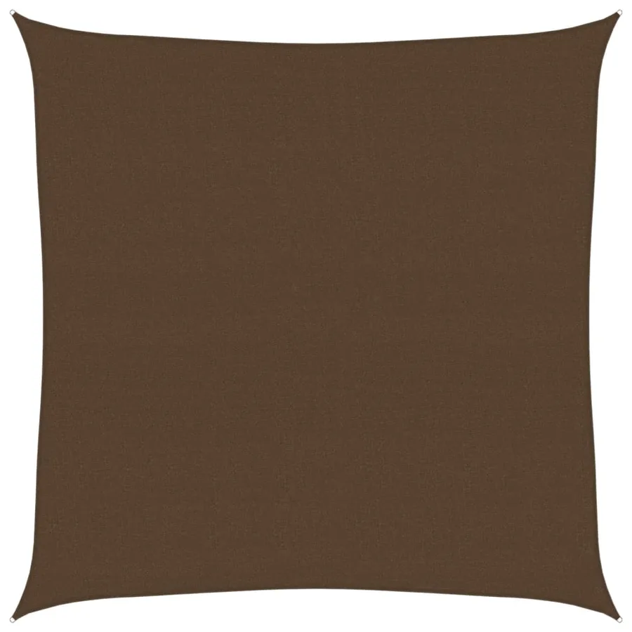 Voile d'ombrage 160 g/m² Marron 4,5x4,5 m PEHD - 2