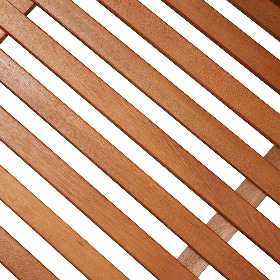 Boîte de rangement de jardin 150x50x55 cm Eucalyptus solide - 9