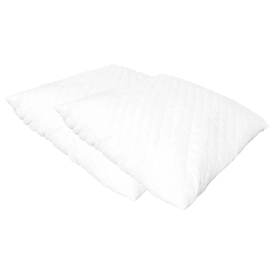Oreillers lot de 2 80x80x14 cm Mousse à mémoire de forme - 4