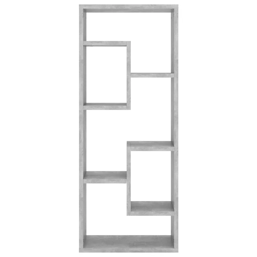 Étagère murale Gris béton 36x16x90 cm Bois d'ingénierie - 4