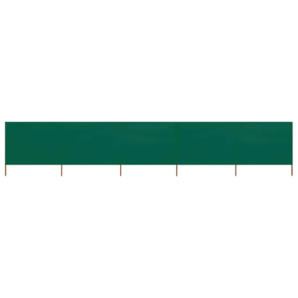 Paravent 5 panneaux Tissu 600 x 120 cm Vert