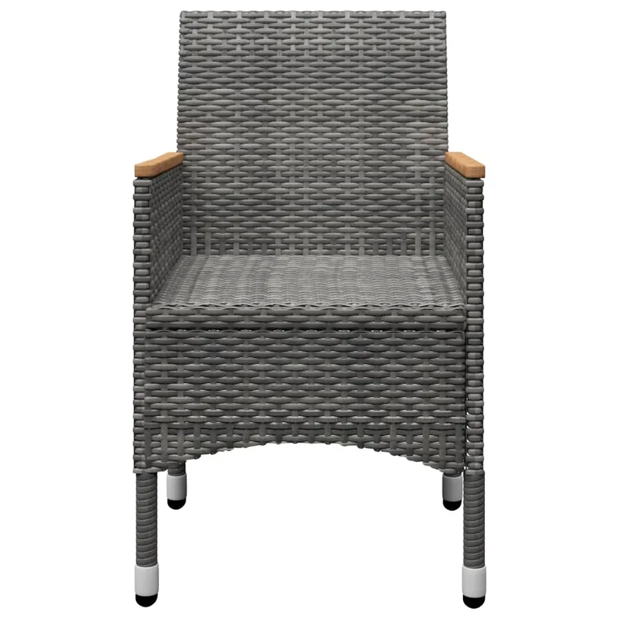 Ensemble à manger de jardin 3 pcs Gris - 12