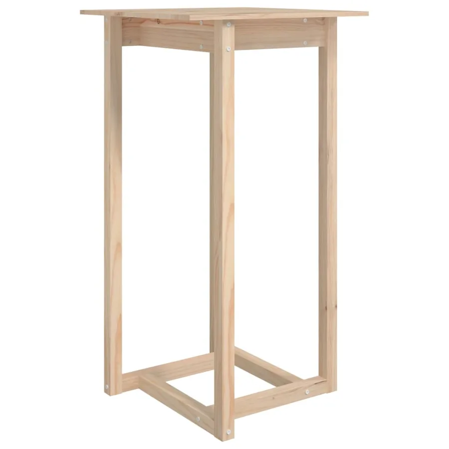 Table de bar 60x60x110 cm Bois massif de pin - 2
