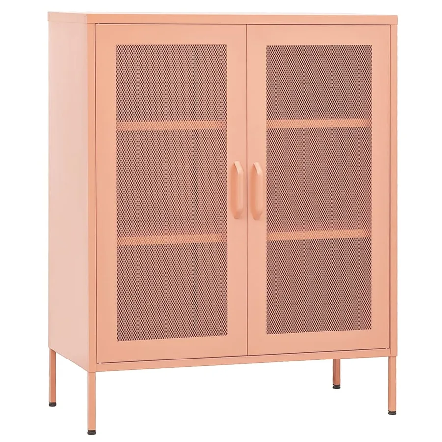 Armoire de rangement Rose 80x35x101,5 cm Acier - 2