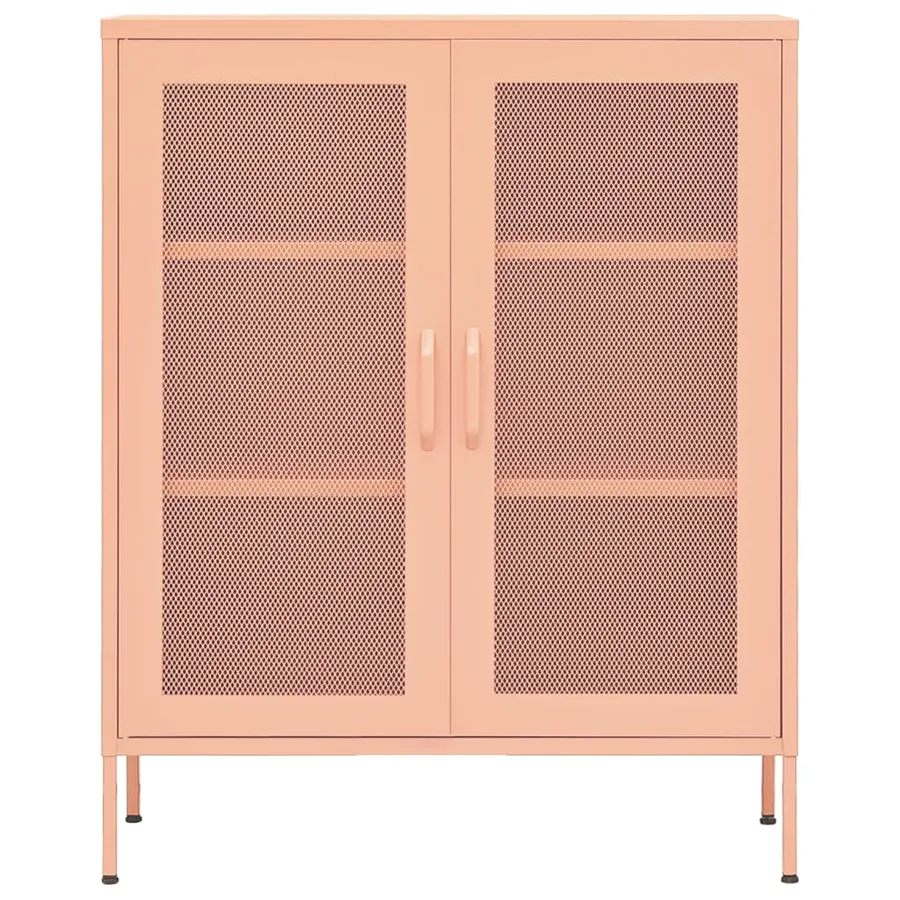 Armoire de rangement Rose 80x35x101,5 cm Acier - 3