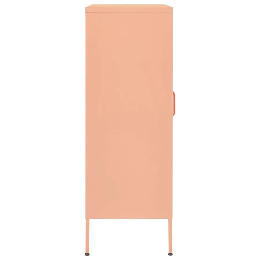 Armoire de rangement Rose 80x35x101,5 cm Acier - 5