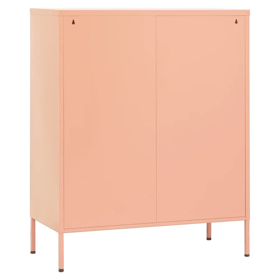 Armoire de rangement Rose 80x35x101,5 cm Acier - 6